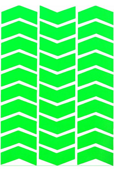 Çınar Extreme Arrow Shaped Fluorescent Green Sticker - 8702901811934