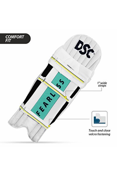 DSC Condor Atmos Cricket Batting Legguard Mens Right (Multicolor) | Leather | PVC