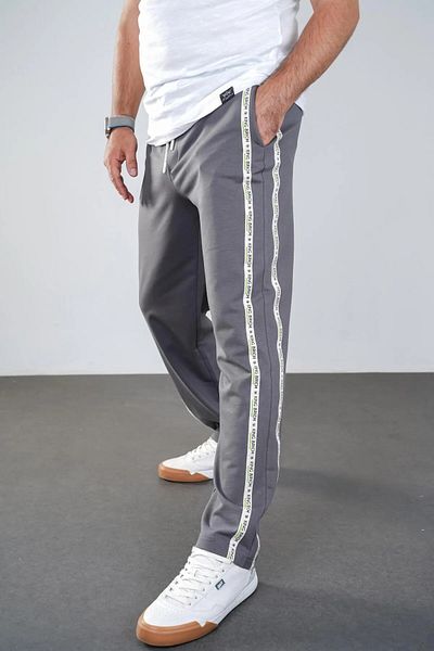 Butik Trend We Have Elastic Waist Side Ribbed Pockets Relaxed Fit Men's Trend Bottom Tracksuit