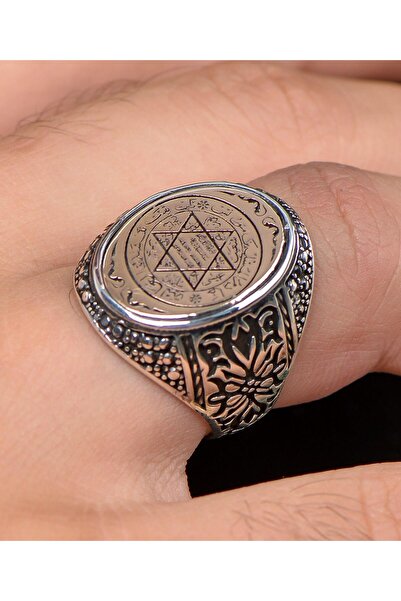 Prestige Hz. Süleyman Mührü 925 Ayar Gümüş Erkek Yüzüğü 800517