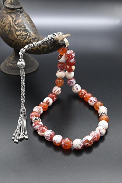 Prestige 33-гранний натуральний агат, 925 проба срібло, 10 мм кулястий, 500007