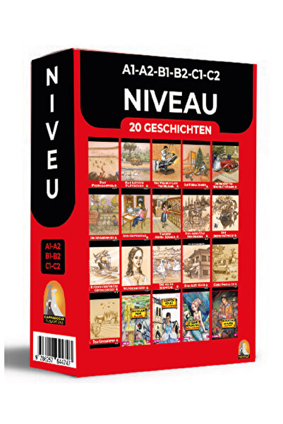 Kapadokya Yayınları ALMANCA HİKAYE KİTABI ,SETİ 20 Lİ A1,A2,B1,B2,C1,C2, TOPL...