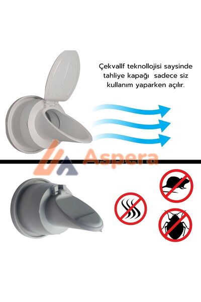 kuis 4 Adet Koku Önleyici Çekvalfli Adaptör Contaø50 Lavabo & Evyeler