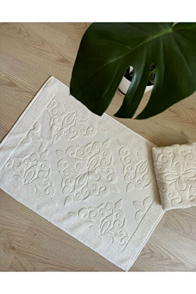 Femm Havlu Ayak Havlusu Seti 2'li Kırık Beyaz