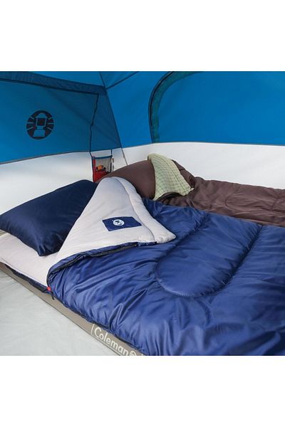 Coleman Brazos 30°F Rectangular Sleeping Bag Blue 75 x 33inch