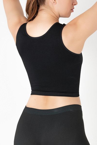 Miorre Μπλουζάκι Gigotto Seamless Ripli Crop
