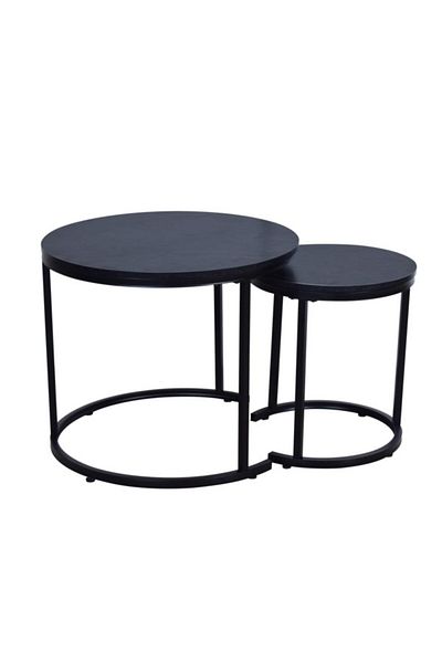 micasa Elegant and Modern Design Melamine Round Coffee Table Set
