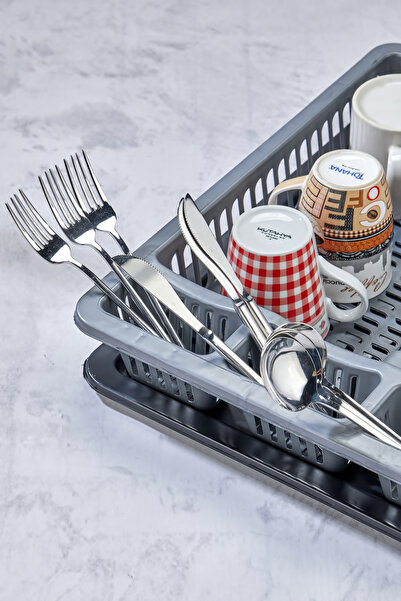 Homie Tezgah Üstü Bulaşıklık - Kurutmalık - Tabaklık - Bardaklık - Kaşıklık