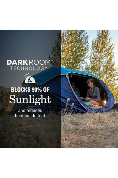 Coleman 4-Person Camp Burst Pop-Up Tent with Dark Room Technology