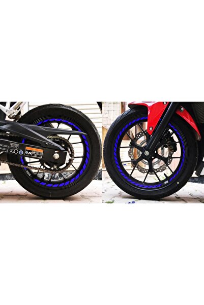 Çınar Extreme Tam Tur Reflektif Mavi Supersport İç Jant Şeridi Sticker Çınar ...
