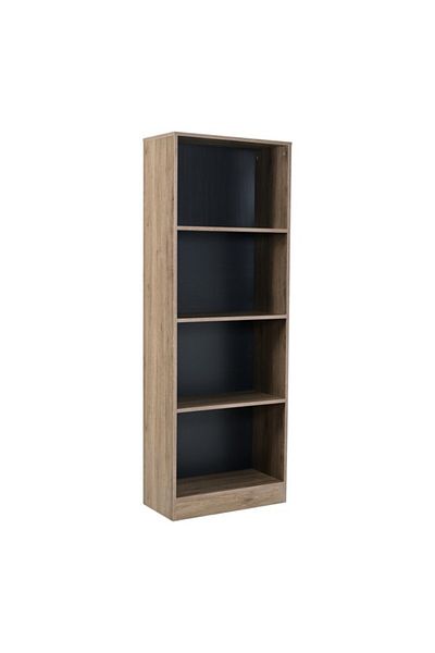 micasa Elegant Design 4-Tier Melamine Floor Standing Bookcase