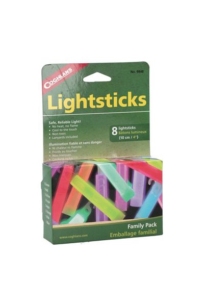 COGHLANS 8-Piece Lightsticks with Chemi-Luminescent Technology 4inch