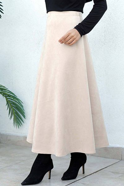 Tesettür Dünyası Wildleder-Mevlana-Rock Tsd0036 Beige