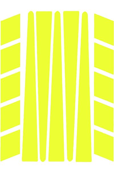 Çınar Extreme Strip Shaped Fluorescent Yellow Sticker - 8702911503604