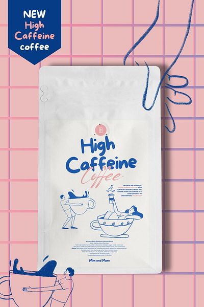 Mim and More High Caffeine Coffee - High Caffeine Coffee Core Coffee, 200 g