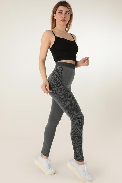 Miorre Αθλητικά κολάν χωρίς ραφή με μοτίβο ψηλής μέσης