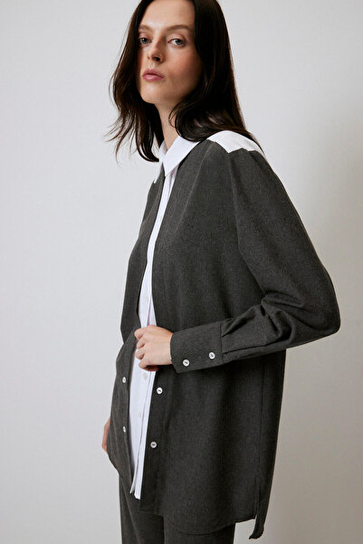 Touché Privé Thick Shirt with Melange Garnish