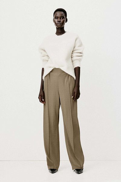 H&M High-waisted tailored trousers