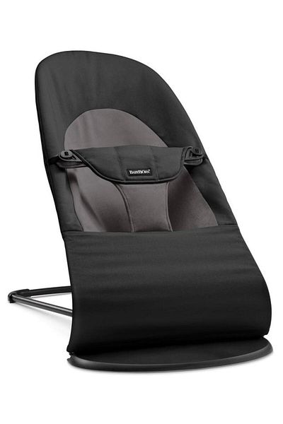 BabyBjörn Babybjorn Bouncer Balance Soft- Woven(Black/Dark Grey)