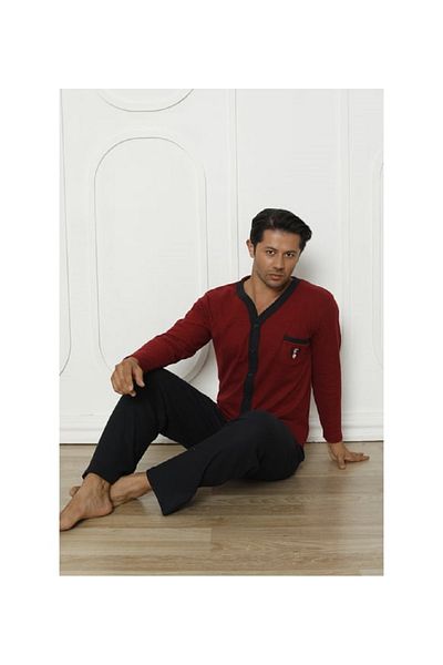 birsen içgiyim Winter Men's Front Button Pajamas