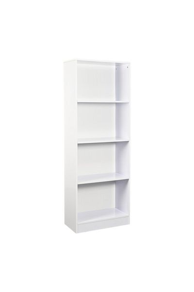 micasa Elegant Design 4-Tier Melamine Floor Standing Bookcase