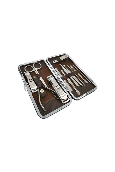 intoku Professional Manicure Pedicure Set with Bag 13 Pieces