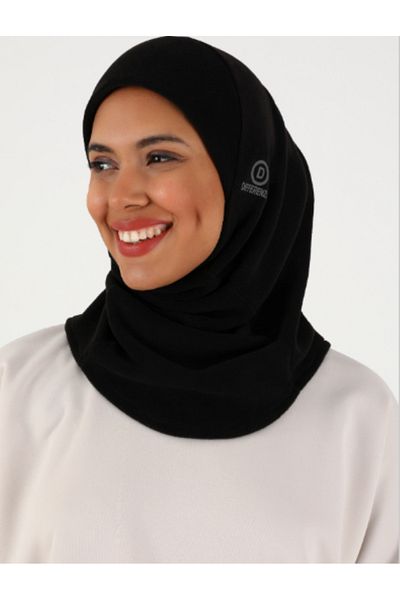 Differenza Μαύρο Hijab Hologram Bonnet - Thermal Fleece