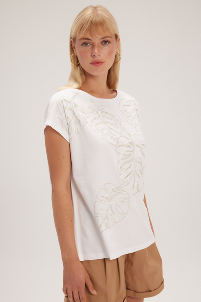 adL Süzene Embroidery Detailed T-Shirt