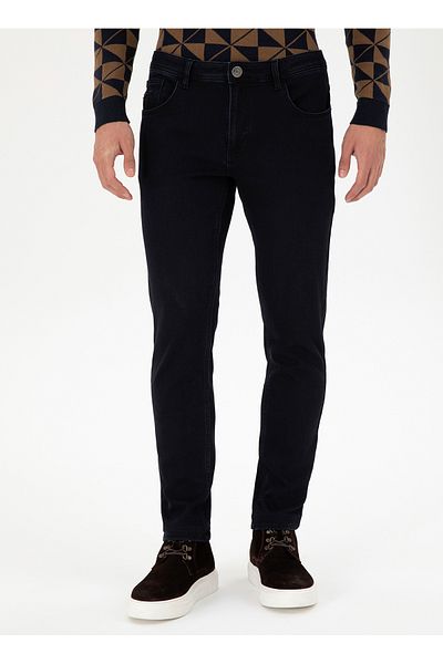 U.S. Polo Assn. Η.Π.Α. Polo Assn. Ανδρικό τζιν παντελόνι Normal Waist Slim Fit Μαύρο G081SZ080.000. 1943445
