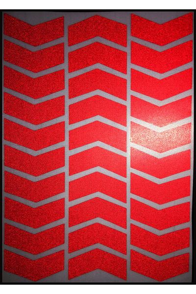 Çınar Extreme Arrow Shaped Reflective Red Sticker - 8702934117500