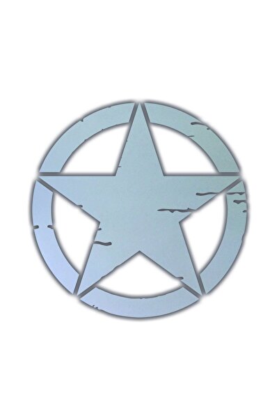 Çınar Extreme Büyük Boy Eskitilmiş Askeri Yıldız Reflektif Sticker Çınar Extr...