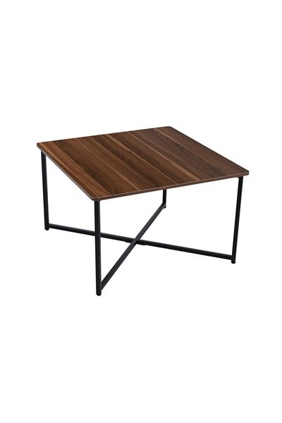 micasa Melamine Top Square Shaped Table CJ-23103B WALNUT