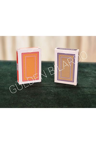 Kızılay A/30 Bridge 2 Decks Playing Cards Game Paper Red and Blue Thick Paper