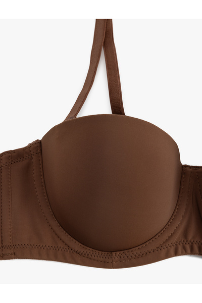 Koton Σουτιέν χωρίς επένδυση στράπλες και κάτω σύρμα - Αποσπώμενος ιμάντας