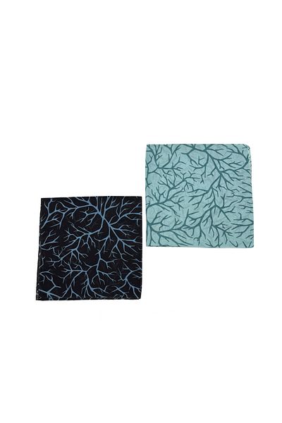 nazipek Set de 2 Bandane din bumbac cu model geometric 50x50 Esarfe de vara