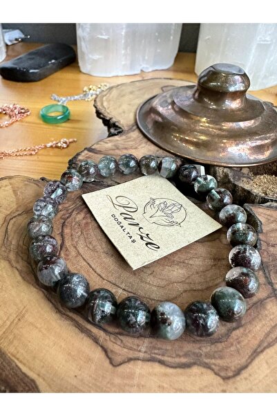 parze doğaltaş Lodolit (Garden Quartz) Natural Stone Bracelet