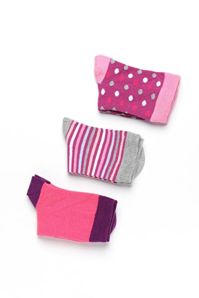 Doremi Girl's 3-Piece Patterned Sock Socks
