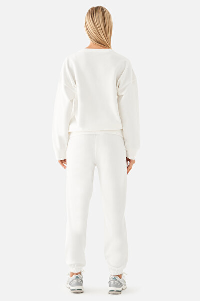 Superstacy Mia Oversize Cream Jogger Sweatpants