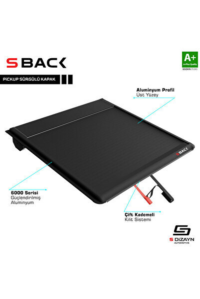 Tunax FORD RANGER 3 WİLDTRAK S BACK ARKA KASA SÜRGÜLÜ KAPAK 2016 2017 2018 2019 2020 2021 2022