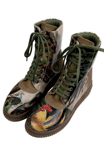 Dogo Women's Vegan Leather Beige Long Boots - Unique Pairing Design