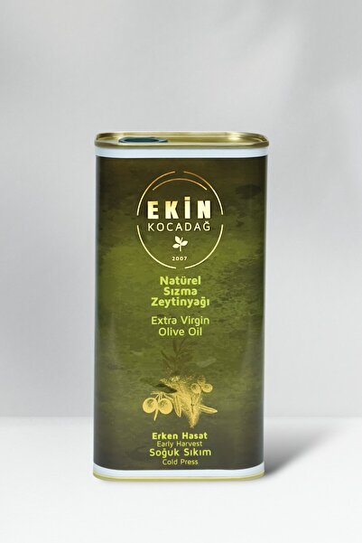 Ekin Kocadağ Edremit Erken Hasat Soğuk Sıkım Naturel Sızma Zeytinyağı 1 Litre...