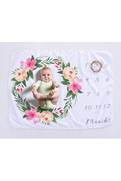 OEM Paturica Milestone plusata pentru fotografii memorabile Flori