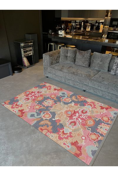 Rugs Modern Halı الجمعية الآسيوية ألوان الباستيل متعددة الألوان المنسوجة قاعد...