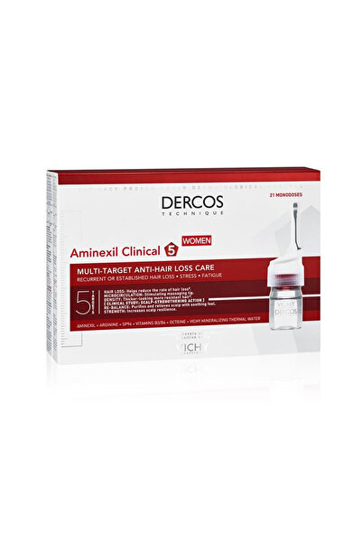 Vichy Dercos Aminexil Clinical 5 Women | Intensive Anti-Hair Loss Treatment |...