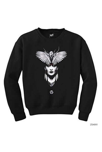 WAKHA فريدا وينج سويت شيرت أسود