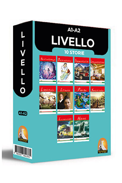 Kapadokya Yayınları İtalyanca hikaye A1  A2  10lu kutulu set.