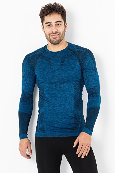 MioFit Men's Active Sportive Long Sleeve Seamless Sports T-Shirt