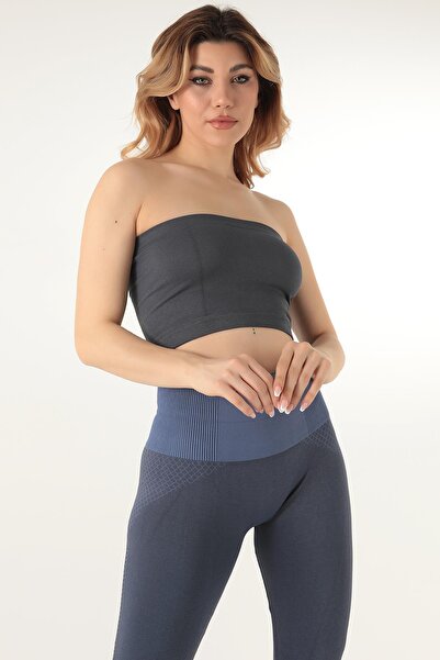 Doremi Seamless Strapless Ribbed Sports Bustier