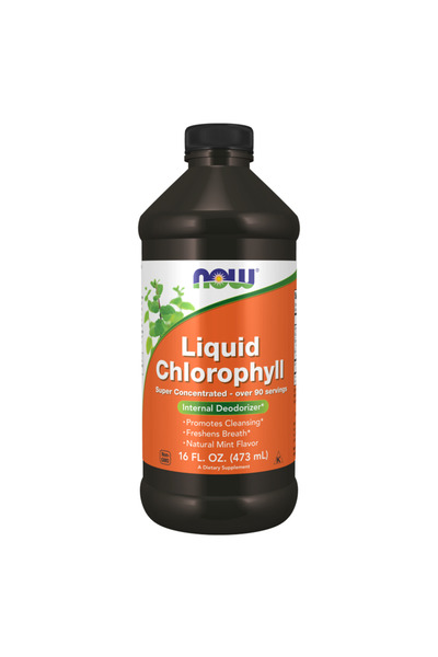 Now الكلوروفيل السائل، النعناع، 473 مل