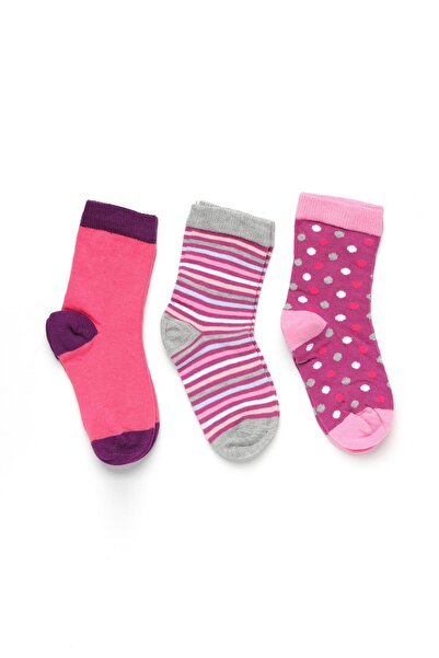 Doremi Girl's 3-Piece Patterned Sock Socks